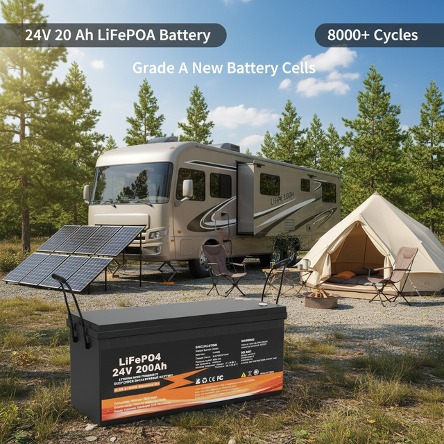 Fuyue Lithium 24v 200ah 12v 48v 100ah 200ah 300ah 400ah 460ah 600ah Lifepo4 Lithium Battery Packs for Camping Car RVs Marine