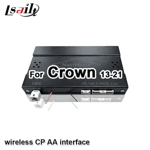 Lsailt Draadloze Cp Aa Interface Voor Toyota Crown 2013-2021gx Lx570 Lc200. .. Met Navigatie, Auto Afspelen Video 'S, Spiegel Link Ondersteuning