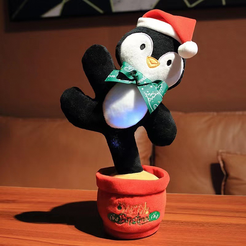 Les pingouins de Noël mesurent environ 32 à 35 cm avec une légère erreur