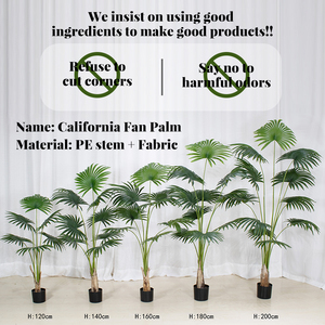 Palmier artificiel d'extérieur résistant aux UV, effet réaliste, style palmier California, pour jardin et terrasse (vente <span class=keywords><strong>en</strong></span> gros) - Product Image 3