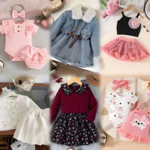 Vêtements pour enfants en vrac à bas prix de haute qualité, vêtements mixtes mignons, vente en gros, livraison aléatoire - Product Image 5