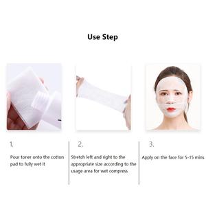 Mascarilla Facial cosmética, papel, compresa húmeda, toalla de belleza elástica estirable, <span class=keywords><strong>maquillaje</strong></span> fino, eliminación de almohadillas faciales de algodón desechables - Product Image 3