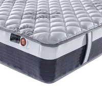 Enru – matelas de lit à ressorts en tissus tricotés de 11 pouces d'épaisseur, 3 zones de poche, mousse enroulée OEM/ODM, emballage compressé moyennement doux