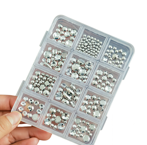 Caja <span class=keywords><strong>de</strong></span> Almacenamiento Transparente Independiente, Ideal para Organizar Decoración <span class=keywords><strong>de</strong></span> Uñas, Piedras <span class=keywords><strong>de</strong></span> Imitación, Cuentas y Joyería - Product Image 2