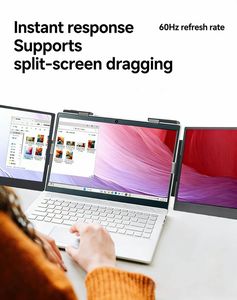 Pantalla portátil de 14 pulgadas para negocios, con pantalla dividida para trading de acciones. - Product Image 6