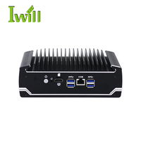 Mini PC X86 Murah Generasi ke-8 I5-8250U Komputer Mini 6 Port Firewall Tanpa Kipas Pfsense