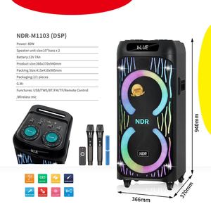 NDR-M1103 60w वीडियो कराओके स्पीकर 10 इंच 100z बास * 2 सपोर्ट यूएसबी टीएफ टी वी एस एफ टी वी मी माइक्रोफोन - Product Image 2