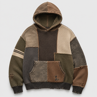 OEM Streetwear Lieferant Patchwork Distressed Strickpullover