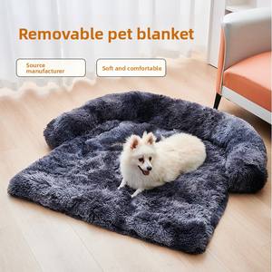 Multifunktion ales Haustier-Schlafs ofa Decken nest, warmes wasch bares Hunde katzen bett für den Innenbereich, OEM-Support und kostenloser Versand - Product Image 2