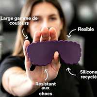 Étui à lunettes en silicone personnalisé avec logo, antichoc, anti-poussière, boîte à lunettes de soleil, porte-lunettes avec cordon de suspension pour le voyage