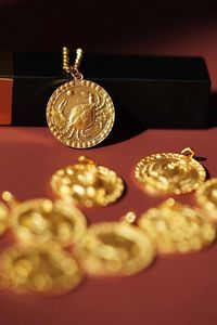 Collier personnalisé vintage Xinfly avec broche, bijoux personnalisés, pendentif en or massif 18 carats, pendentif du zodiaque à 12 constellations - Product Image 5