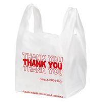 Sacs en T-shirt biodégradables personnalisés à bas prix pour les supermarchés