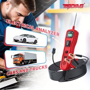 เครื่องทดสอบแบตเตอรี่รถยนต์ Topdiag P61 รุ่นใหม่ ทดสอบแรงดันไฟฟ้ากระแสตรง หัววัดพลังงานอเนกประสงค์ เครื่องมือวินิจฉัย รับประกัน 1 ปี 12-24V - Product Image 2