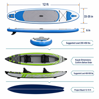 Kit Básico de Tabla de Paddle Inflable Familiar, Programa de Prueba de Mercado, Venta al Por Mayor