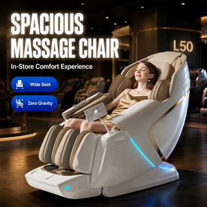 New Arrival 4D Track Chair with Dual Air Pumps Waist Swing Zero Wall Space Saving Home&Office Chair - Product Image 1