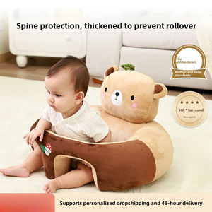 Fauteuil d'apprentissage pour bébé avec design anti-chute, soutien de protection de la colonne vertébrale pour bébés de 3 à 12 mois, coussin en peluche lavable - Product Image 2