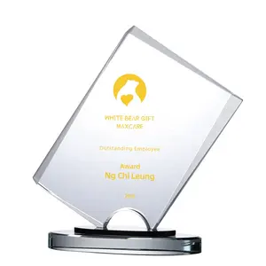 Di alta qualità Squisita trofeo di cristallo personalizzato award per il di fine anno