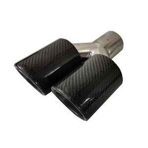 汽车用新型性能碳纤维排气尖端双泵3英寸消声器尖端 - Product Image 5