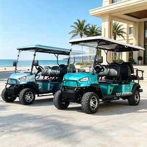 Carrito de Golf Eléctrico con Control Inteligente, Pantalla Digital en el Tablero, Plataforma Antideslizante para Parques de Diversiones y Villas - Product Image 1