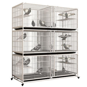 Cage d'Élevage pour Pigeons, Boîte Solide Blanche pour Perroquets, Cage pour Animaux de Compagnie <span class=keywords><strong>Anti</strong></span>-Souris, <span class=keywords><strong>Anti</strong></span>-Belette, Tube Carré et Fil de Fer - Product Image 5