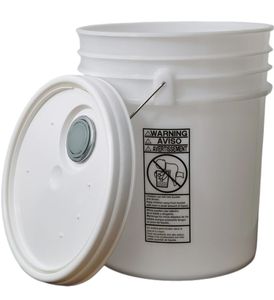 Seau en plastique américain de 3.5 à 6.5 gallons avec joint en silicone compatible et couvercle à évent fabricant <span class=keywords><strong>SDPAC</strong></span> - Product Image 1