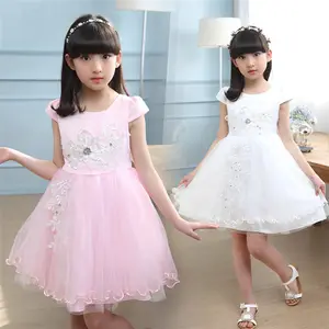 Abbigliamento per Bambini Dropship Russo Produttore con Moq Basso Delle Ragazze di Fiore Abiti per 4 Anni Vestiti a Guangzhou