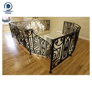 PRIMA Elegantes <span class=keywords><strong>barandillas</strong></span> de hierro forjado Pasamanos de <span class=keywords><strong>acero</strong></span> duradero <span class=keywords><strong>para</strong></span> balcones Escaleras <span class=keywords><strong>Terrazas</strong></span> Cubiertas - Product Image 2