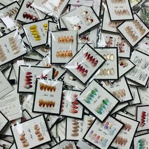 10 pièces en gros, Nouveaux produits, Ongles longs de luxe aléatoires, Amande carrée, Ongles press-on, Faux ongles 3D, Ongles œil de chat haut de gamme - Product Image 2
