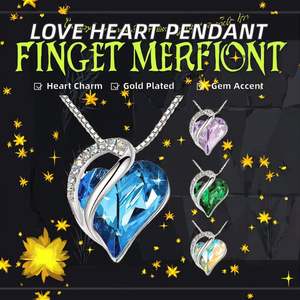 Collar con Colgante de Corazón Infinito YWLY con Cadena de Caja con Pedrería, Joyería de Moda, Regalo para Mujer 2023 - Product Image 2