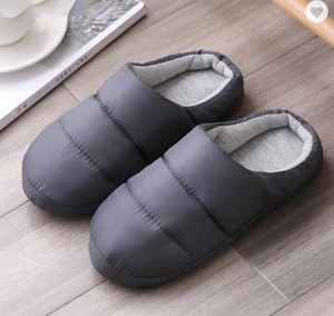 부드러운 따뜻한 퀼트 슬리퍼 슬립 온 겨울 방수 실내 메모리 폼 슬리퍼 여성 - Product Image 5