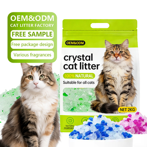 Cristales de Gel de Sílice Hipoalergénicos 99% Libres de Polvo, No Tóxicos, Seguros para Gatos, Arena para Gatos de Cristal - Product Image 1