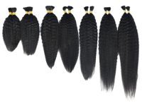 Lot de 5 mèches de cheveux humains vierges brésiliens en vrac pour tresses bohèmes, sans trame, extensions de cheveux humains 12A pour tresses bohèmes