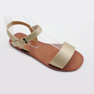 Nouveaux produits de mode personnalisée Nouveau design <span class=keywords><strong>Chaussures</strong></span> modernes pour femmes avec bride à la cheville Sandales d'extérieur Sandales plates Vente en gros - Product Image 2