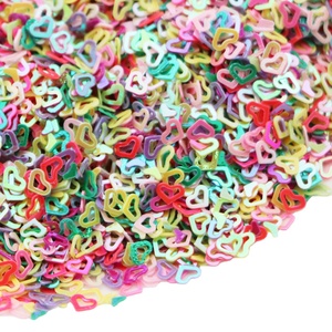 شكل قلب فضفاض 3*4 مللي متر الملونة الجوف القلب الصينية Mnufactures مصغرة الترتر للفتيات مسمار الفن DIY - Product Image 2