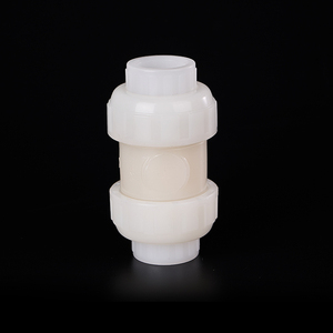 PVDF Double Union <strong>Check</strong> <strong>Valve</strong> One-Way Vertical Non-<strong>Return</strong> <strong>Valve</strong> for Industrial - Product Image 3