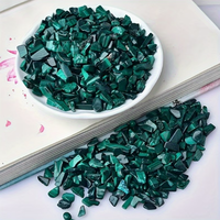 Pierres de malachite verte naturelle, éclats irréguliers, pierres roulées, gravier de pierres précieuses en vrac, cristaux non percés pour la fabrication de bijoux DIY et l'art en résine