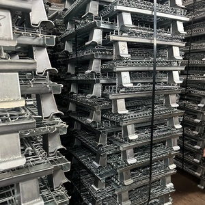 <b>Collapsible</b> Foldable Pallet Tray Metal Assembled Standard Pallet Cages <b>Storage</b> Wire Container Logistics Cargo <b>Storage</b> Equipment - Product Image 6