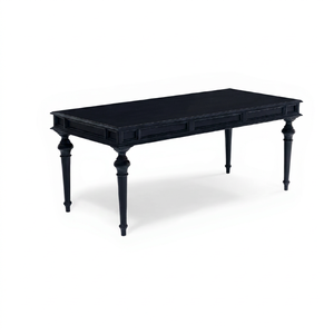 Mesa de Comedor Rectangular Negra Resistente, Diseño Tradicional en MDF para Restaurantes y Hoteles - Product Image 1