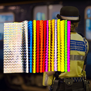 Vinilos de PVC reflectantes de PVC Quanzhou, láminas reflectantes flexibles cuadradas grandes en relieve, lámina reflectante prismática para ropa de trabajo - Product Image 5