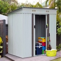 Abri à outils en métal galvanisé, abri de rangement extérieur multifonctionnel, cage pour animaux de compagnie, abri pour animaux de compagnie pour utilisation en extérieur