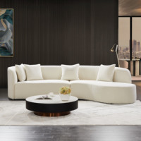 Luxus-Sofas Set Designs moderne Couch und wohnzimm gebogen kaufen Boucle weißes Sofa