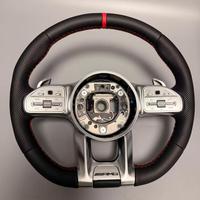 Kulit Sport Klasik untuk Perakitan Setir Plug and Play Upgrade Cocok untuk Mercedes C-Class Seri W204 W205 W212