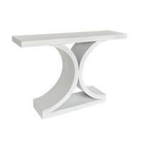 Table console en bois de frêne incurvée moderne pour l'entrée de la maison, le salon, la salle à manger, le bureau, meubles faciles à nettoyer, stable