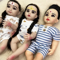 Muñeco de Vinilo Krishna para Bebés, Brazos y Piernas Desmontables, Fabricación Personalizada, Regalos Promocionales para Fiestas, Figuras Culturales, Molde Disponible