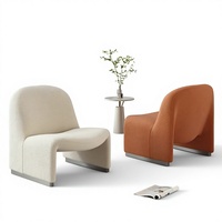 Fauteuil individuel en métal de style nordique, populaire sur internet, design créatif, fauteuil Hill, mobilier de salon moderne et simple, modèle de mobilier de loisirs
