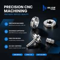 HUALONG OEM, Piezas de Mecanizado CNC de Aluminio, Tratamiento de Superficie de Aluminio y Acero Inoxidable, Personalizadas, de Precisión
