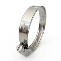 Collier de serrage à vis sans fin en acier inoxydable 316 de type allemand W5 DIN3017 9mm 12mm pour bateau marin