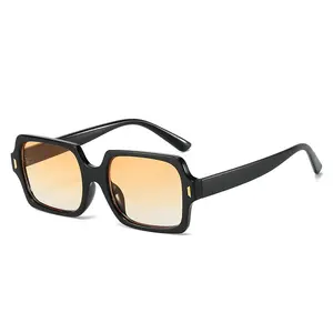 Европейские и американские ретро солнцезащитные очки квадратные модные уличные солнцезащитные очки с защелкой солнцезащитные очки в маленькой оправе