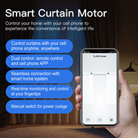 Moteur de rideau intelligent Tuya Mini 2.0Nm sans balais WiFi 433RF, silencieux, commande vocale Alexa, automatisation de la maison intelligente