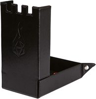 Plateau à roulettes en cuir pliable pour jeux de table personnalisé et tour à dés du MDN